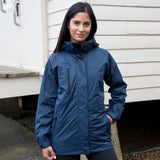R400F Result Women's 3-in-1 Journey Jacket with Softshell Inner - Navy / Black